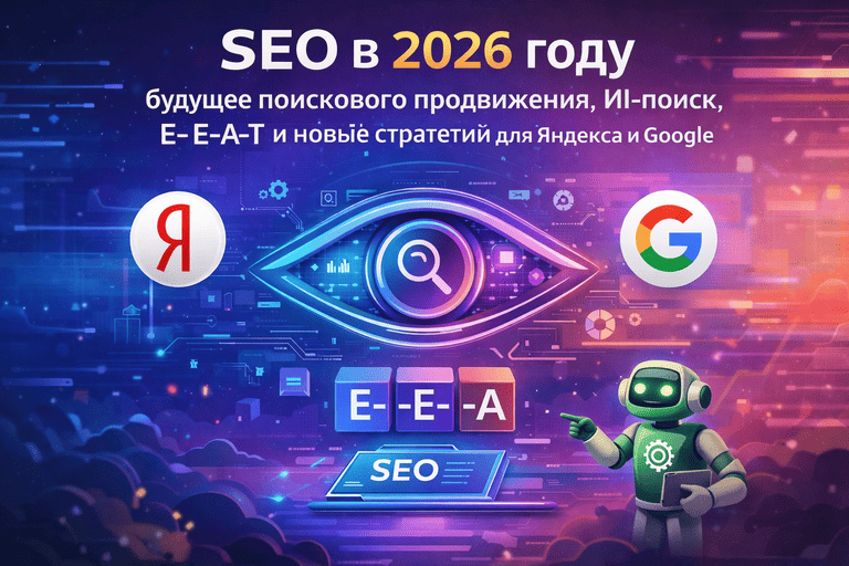 SEO в 2026 году: будущее поискового продвижения, ИИ‑поиск, E‑E‑A‑T и новые стратегии для Яндекса и Google