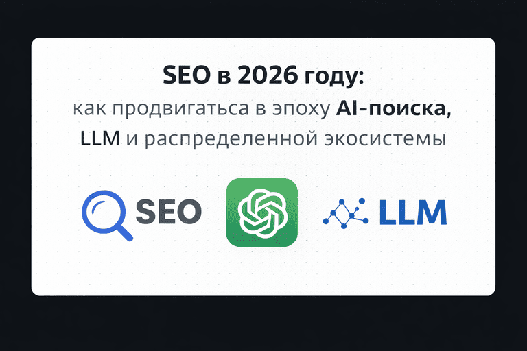 SEO в 2026 году: как продвигаться в эпоху AI‑поиска, LLM и распределенной экосистемы