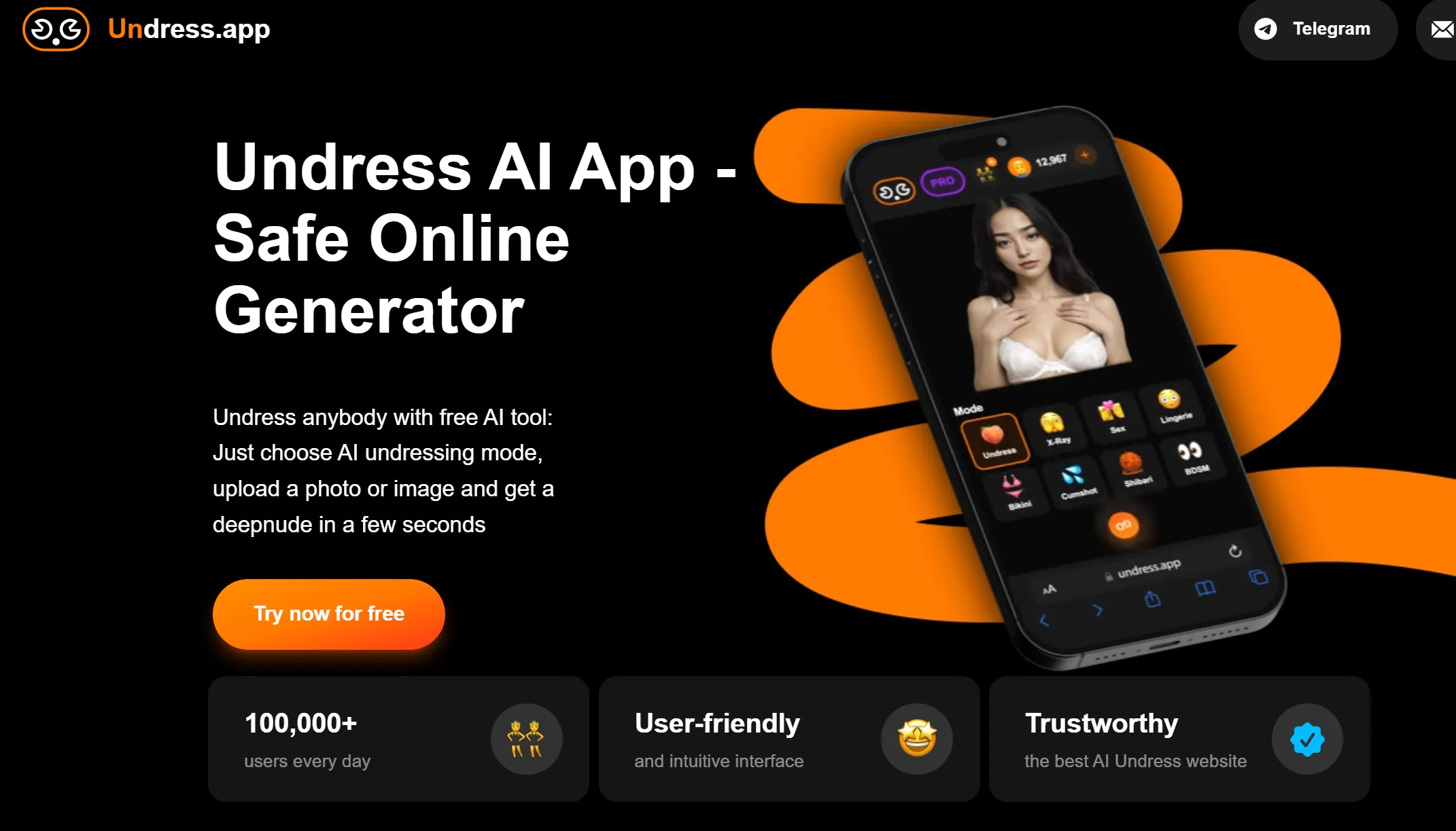 Телеграм боты и сайты для раздевания по фото