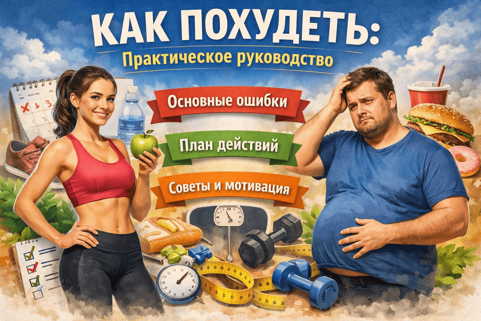 Как безопасно и навсегда похудеть: практическое руководство с рабочими лайфхаками